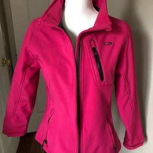 CB athletic jacket/ worn ONCE/ size L